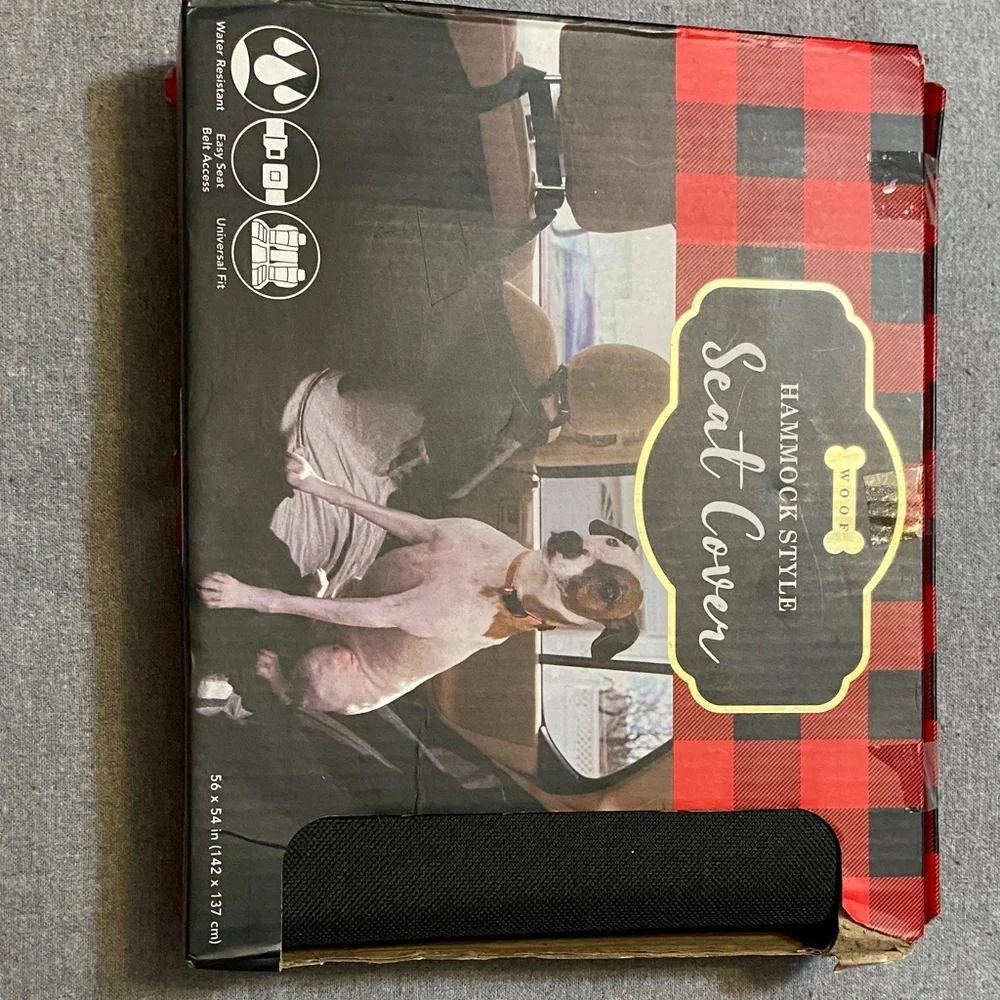 PetSafe Red and Black Plaid Seat Cover